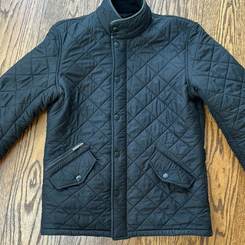 Men's Black Quilted Jacket